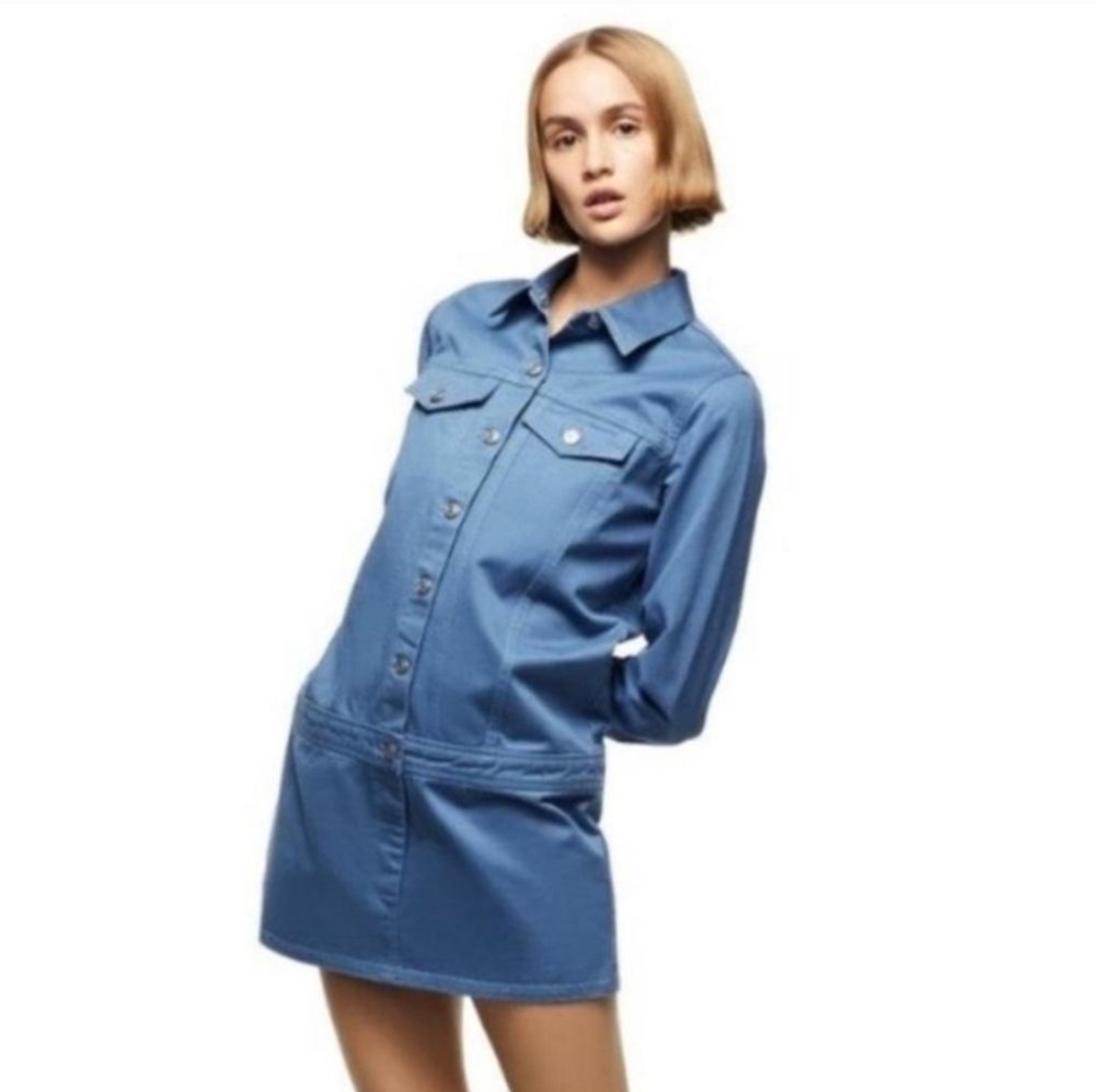 Blue Button-Up Jacket